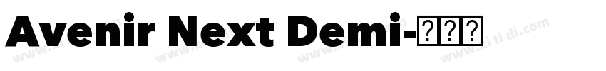 Avenir Next Demi字体转换